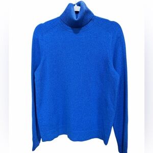GOLIGHTLY Cashmere Women’s Turtleneck Sweater in Blue Size Medium NWT